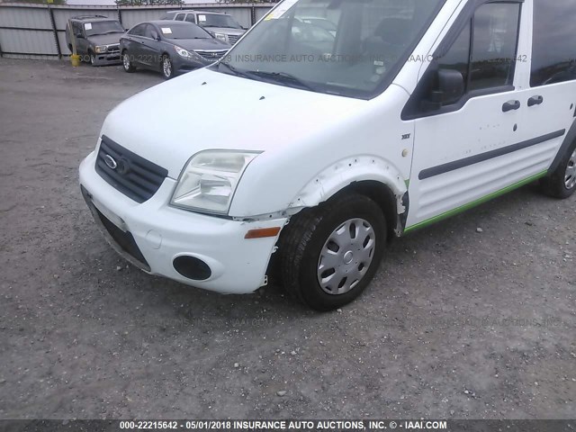 NM0LS6BNXDT159239 - 2013 FORD TRANSIT CONNECT XLT WHITE photo 6