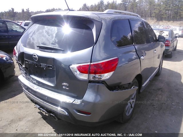 5N1AR2MM8GC620506 - 2016 NISSAN PATHFINDER S/SV/SL/PLATINUM 灰色 照片 4