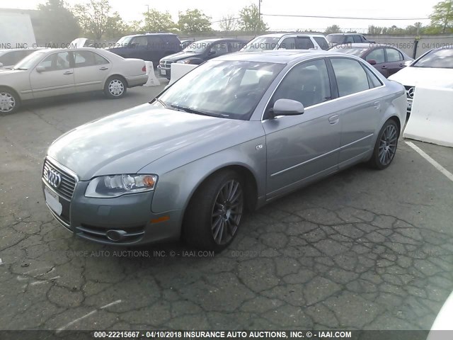 WAUDF68E55A493546 - 2005 AUDI A4 2.0T QUATTRO GRAY photo 2