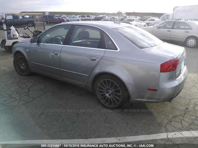 WAUDF68E55A493546 - 2005 AUDI A4 2.0T QUATTRO GRAY photo 3