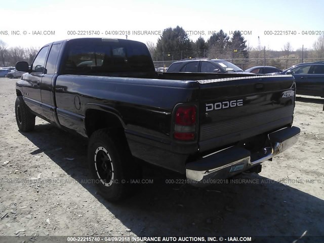 3B7HF13Y5XG104272 - 1999 DODGE RAM 1500 BLACK photo 3