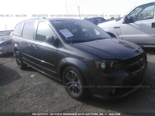 2C4RDGEG9HR673252 - 2017 DODGE GRAND CARAVAN  GRAY photo 1