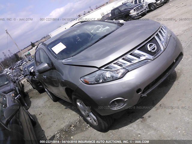 JN8AZ18W99W103053 - 2009 NISSAN MURANO S/SL/LE GRAY photo 1