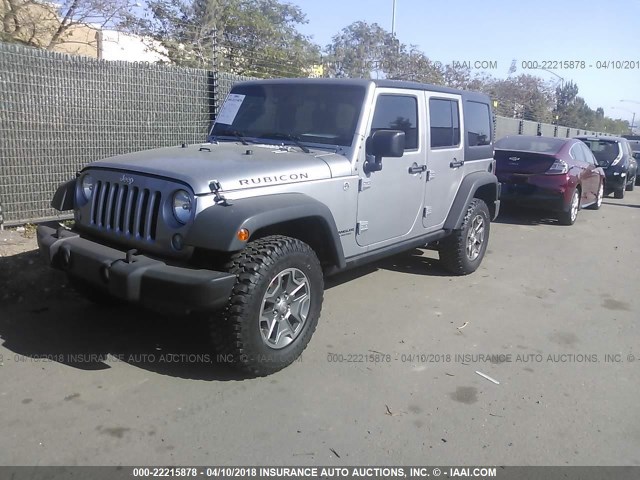 1C4HJWFG0FL727637 - 2015 JEEP Wrangler Unlimited RUBICON SILVER photo 2