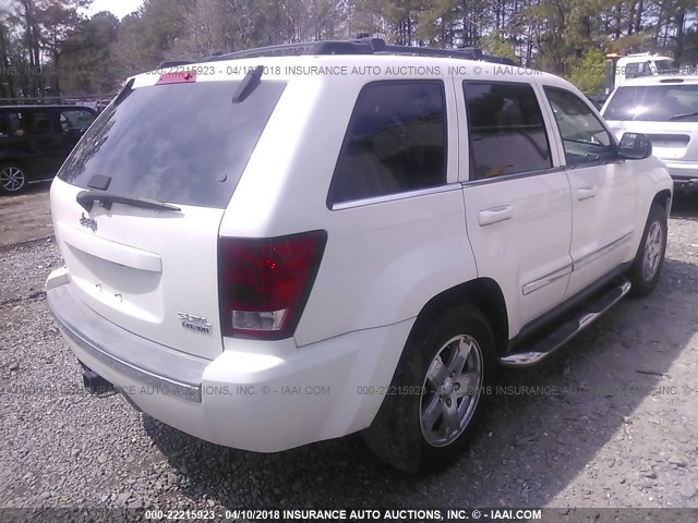 1J8HR58266C154949 - 2006 JEEP GRAND CHEROKEE LIMITED WHITE photo 4