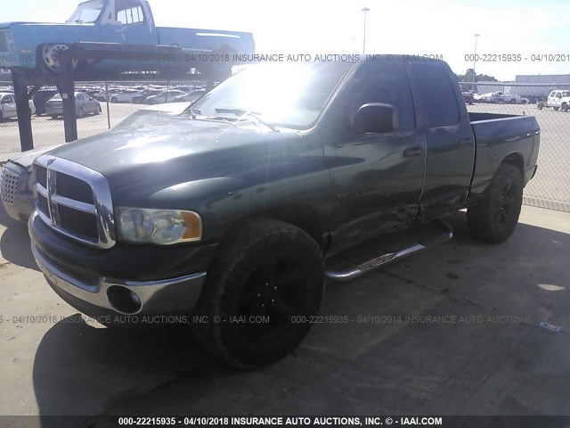 1D7HA18N42S681945 - 2002 DODGE RAM 1500 GREEN photo 2