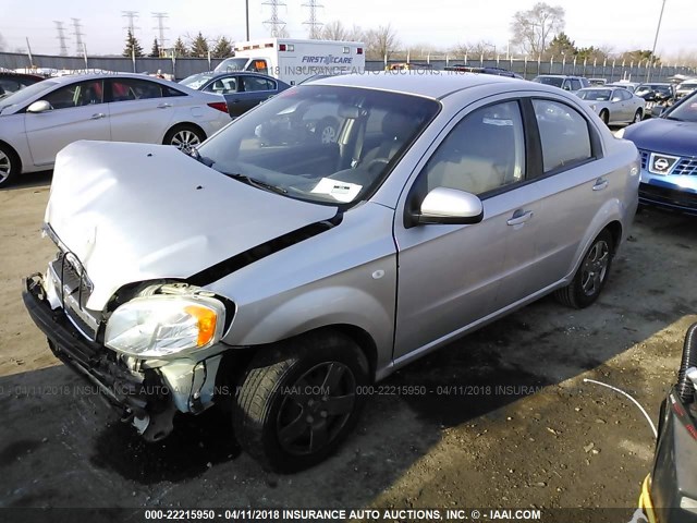 KL1TD56638B056676 - 2008 CHEVROLET AVEO LS 银色 照片 2