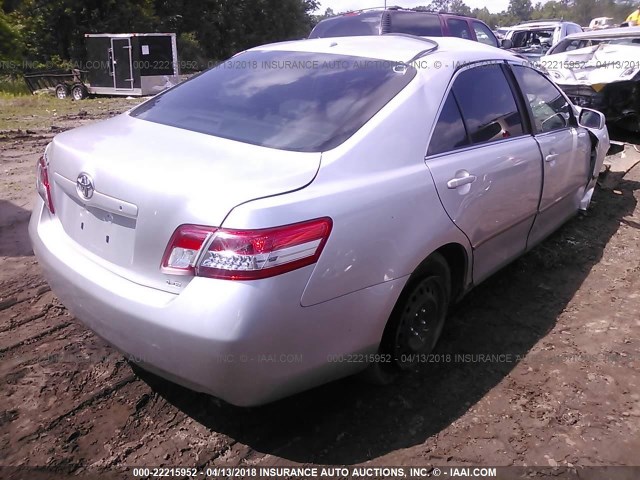 4T4BF3EK2AR074647 - 2010 TOYOTA CAMRY SE/LE/XLE 银色 照片 4