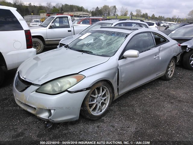 4T1CA38P45U059058 - 2005 TOYOTA CAMRY SOLARA SE/SLE GRAY photo 2