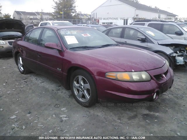 1G2HY54K434160856 - 2003 PONTIAC BONNEVILLE SLE RED photo 1