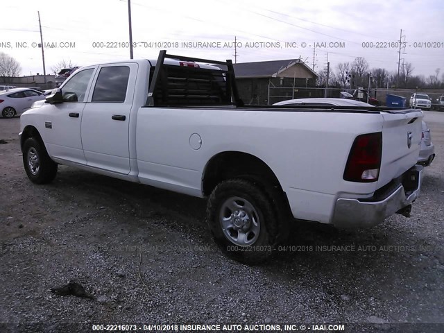 3C6UD5HL1CG115604 - 2012 DODGE RAM 2500 ST WHITE photo 3