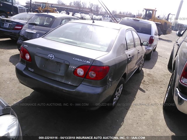 2T1BR30E45C497370 - 2005 TOYOTA COROLLA CE/LE/S GRAY photo 4