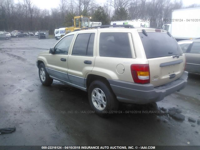 1J4GW58S6XC732796 - 1999 JEEP GRAND CHEROKEE LAREDO GOLD photo 3