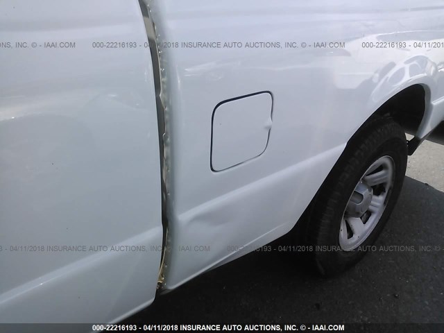 1FTKR1ED6APA71566 - 2010 FORD RANGER SUPER CAB WHITE photo 6