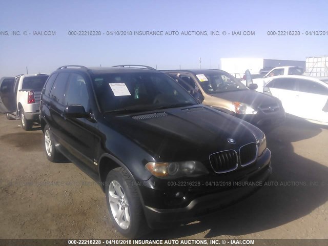 5UXFA13595LY03561 - 2005 BMW X5 3.0I BLACK photo 1