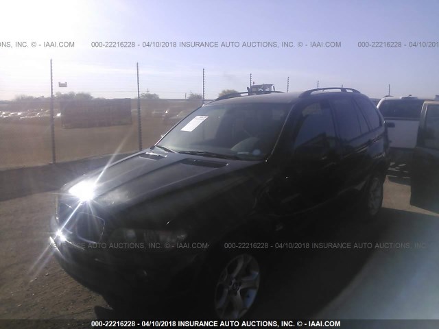 5UXFA13595LY03561 - 2005 BMW X5 3.0I BLACK photo 2