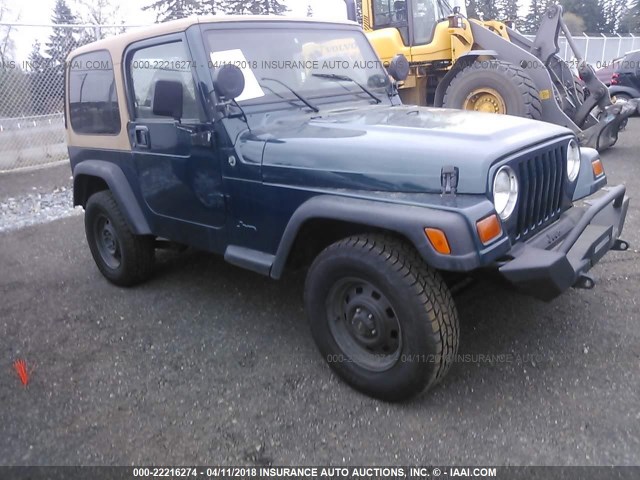 1J4FY29P4WP804309 - 1998 JEEP WRANGLER / TJ SE GREEN photo 1