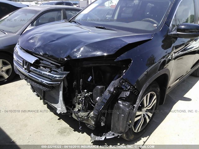 5FNYF5H5XHB022938 - 2017 HONDA PILOT EXL BLACK photo 6