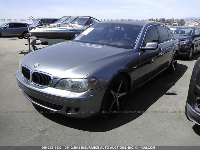 WBAHN83576DT35359 - 2006 BMW 750 LI GRAY photo 2