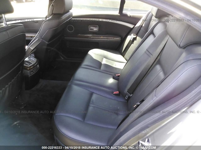 WBAHN83576DT35359 - 2006 BMW 750 LI GRAY photo 8