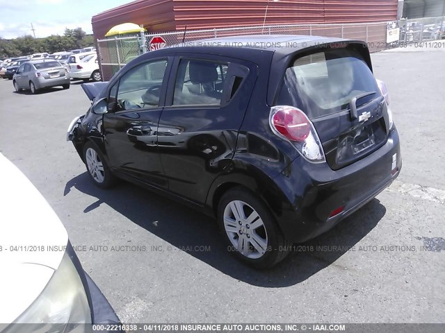 KL8CC6S97DC508613 - 2013 CHEVROLET SPARK 1LT Черный фото 3