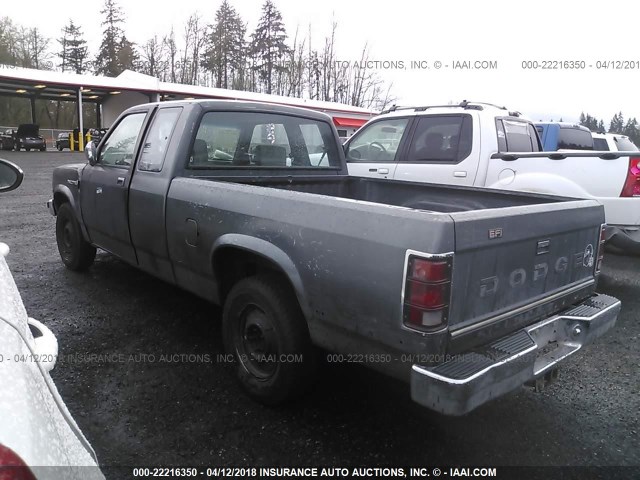 1B7FL23XXLS630610 - 1990 DODGE DAKOTA GRAY photo 3