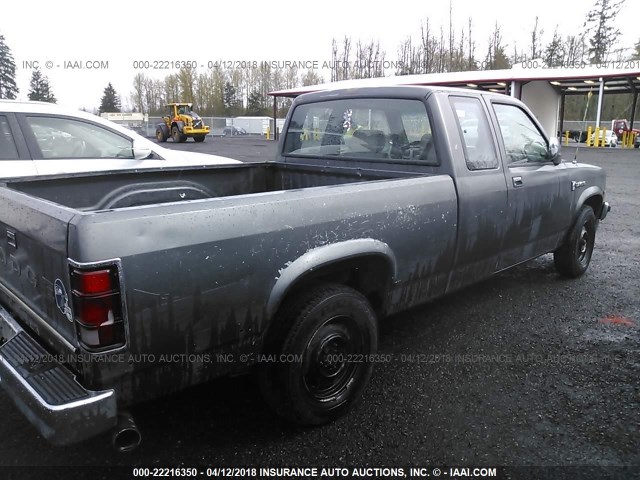 1B7FL23XXLS630610 - 1990 DODGE DAKOTA GRAY photo 4