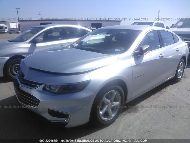1G1ZB5ST9HF201175 - 2017 CHEVROLET MALIBU LS 银色 照片 2