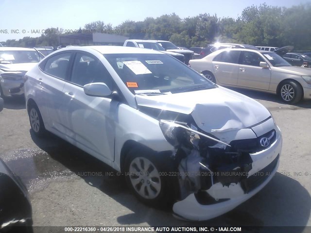 KMHCT4AE0HU210863 - 2017 HYUNDAI ACCENT SE WHITE photo 1