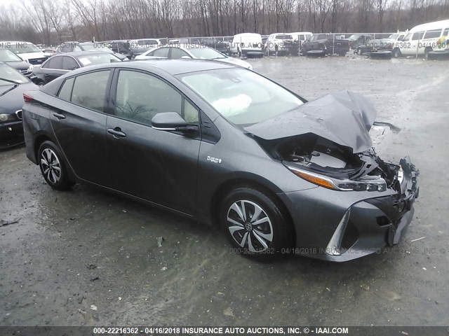 JTDKARFP0H3033086 - 2017 TOYOTA PRIUS PRIME  GRAY photo 1