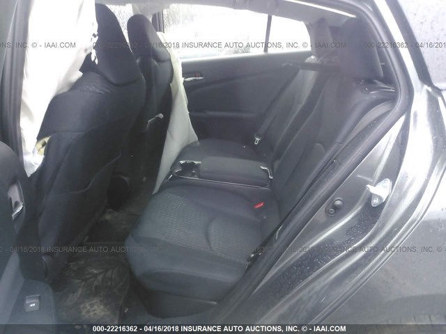 JTDKARFP0H3033086 - 2017 TOYOTA PRIUS PRIME  ნაცრისფერი ფოტო 8