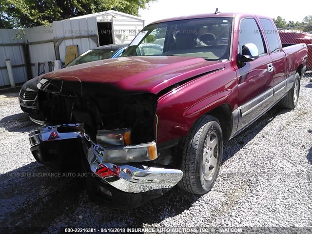1GCEC19Z27Z205135 - 2007 CHEVROLET SILVERADO C1500 CLASSIC BURGUNDY photo 2