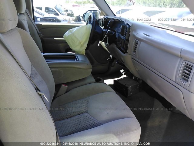 1GCEC19Z27Z205135 - 2007 CHEVROLET SILVERADO C1500 CLASSIC BURGUNDY photo 5