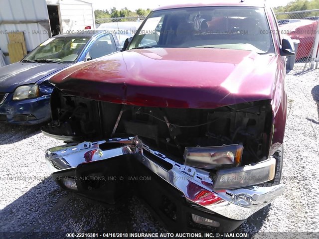 1GCEC19Z27Z205135 - 2007 CHEVROLET SILVERADO C1500 CLASSIC BURGUNDY photo 6
