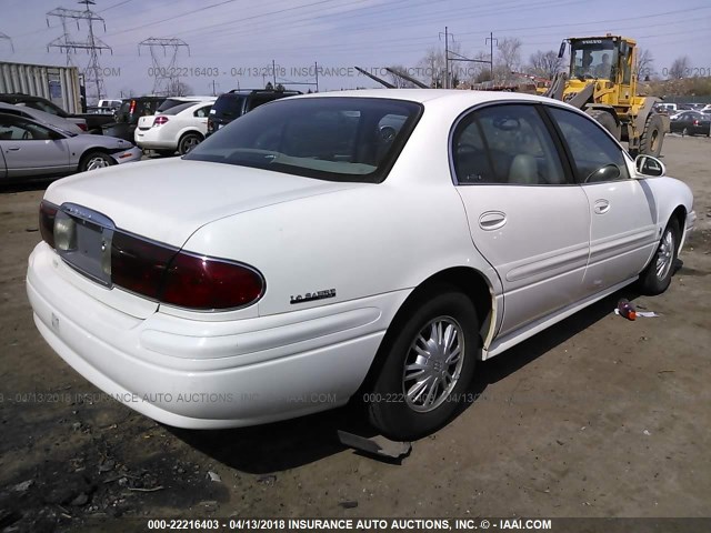 1G4HP54K624195536 - 2002 BUICK LESABRE CUSTOM WHITE photo 4