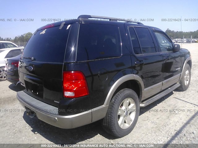 1FMDU74K74ZA58419 - 2004 FORD EXPLORER EDDIE BAUER BLACK photo 4