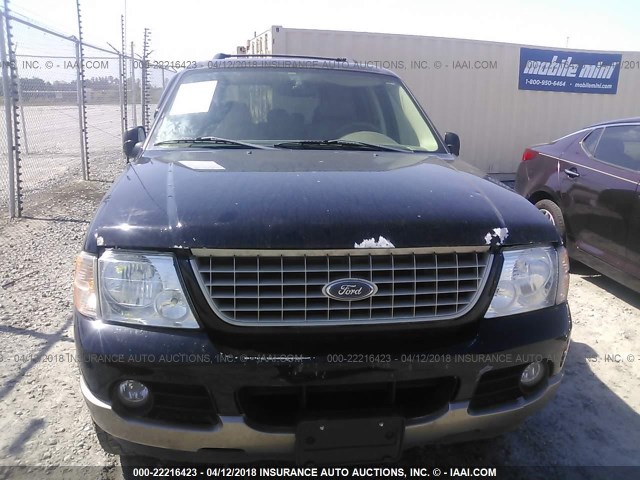 1FMDU74K74ZA58419 - 2004 FORD EXPLORER EDDIE BAUER BLACK photo 6