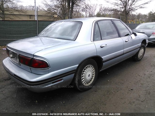 1G4HP52K8VH429868 - 1997 BUICK LESABRE CUSTOM BLUE photo 4