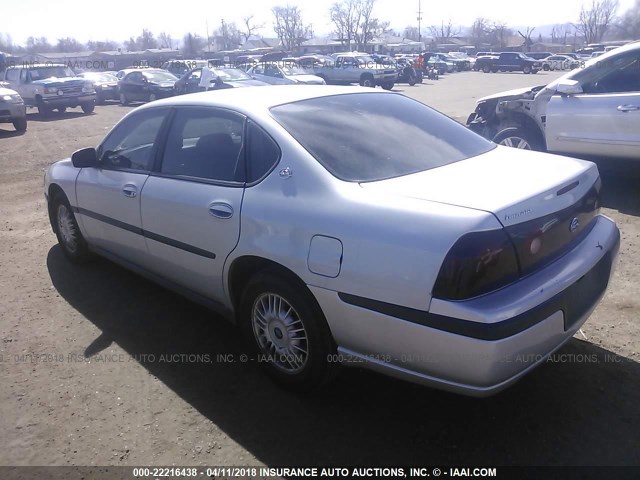 2G1WF52E519348732 - 2001 CHEVROLET IMPALA GRAY photo 3