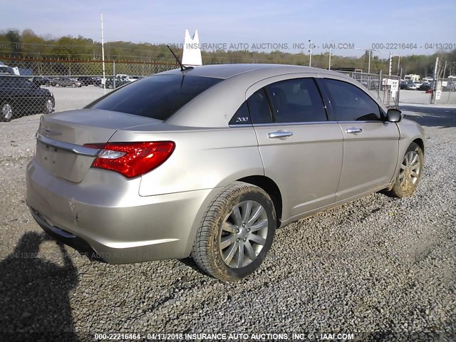 1C3CCBCG2DN737304 - 2013 CHRYSLER 200 LIMITED Champagne photo 4