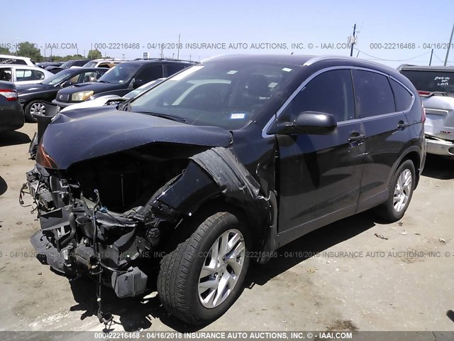 5J6RM3H71GL022803 - 2016 HONDA CR-V EXL BLACK photo 2