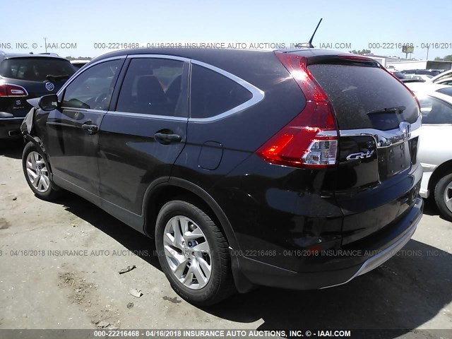 5J6RM3H71GL022803 - 2016 HONDA CR-V EXL BLACK photo 3