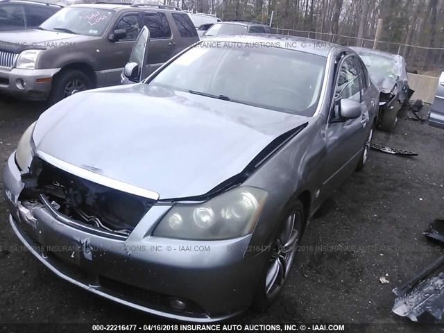 JNKBY01E36M208532 - 2006 INFINITI M45 SPORT GRAY photo 2