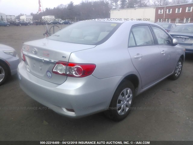 2T1BU4EE2BC646982 - 2011 TOYOTA COROLLA S/LE SILVER photo 4