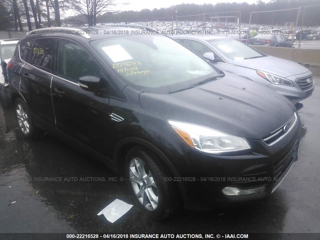 1FMCU9J93EUD21755 - 2014 FORD ESCAPE TITANIUM BLACK photo 1