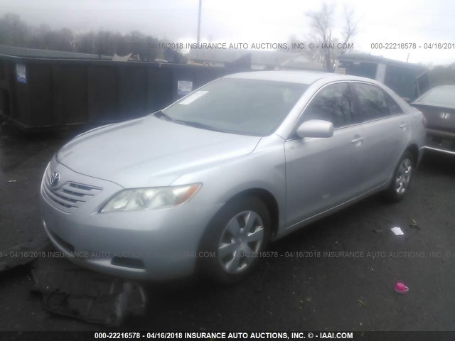 4T1BE46K78U227129 - 2008 TOYOTA CAMRY CE/LE/XLE/SE GRAY photo 2