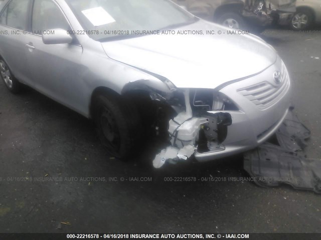 4T1BE46K78U227129 - 2008 TOYOTA CAMRY CE/LE/XLE/SE GRAY photo 6