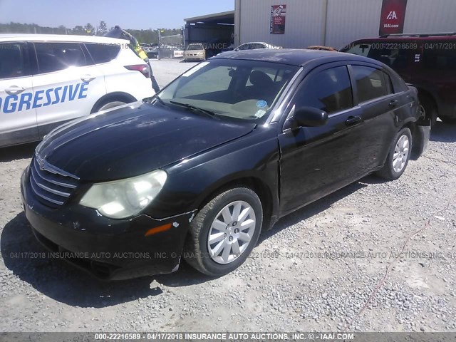 1C3LC46K57N578276 - 2007 CHRYSLER SEBRING BLACK photo 2