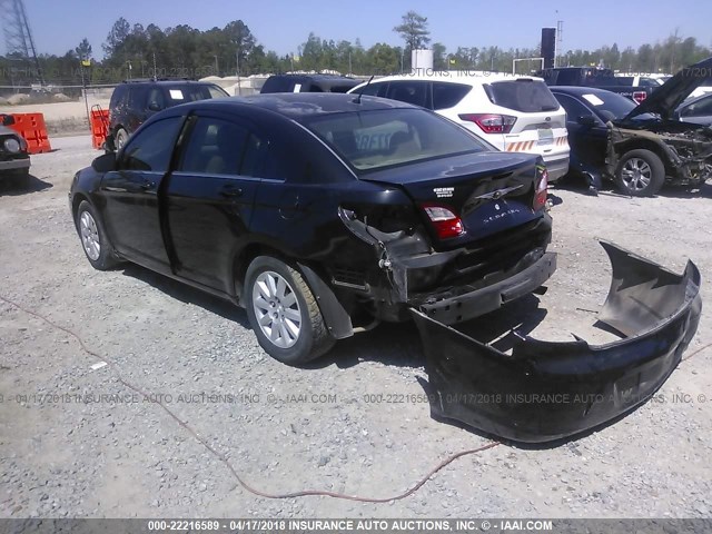 1C3LC46K57N578276 - 2007 CHRYSLER SEBRING BLACK photo 3