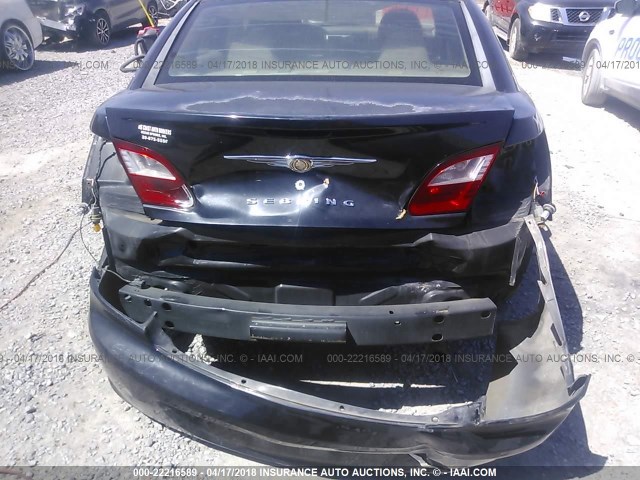 1C3LC46K57N578276 - 2007 CHRYSLER SEBRING BLACK photo 6